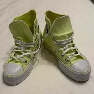 Converse Women's Neon Green High-Top Sneakers